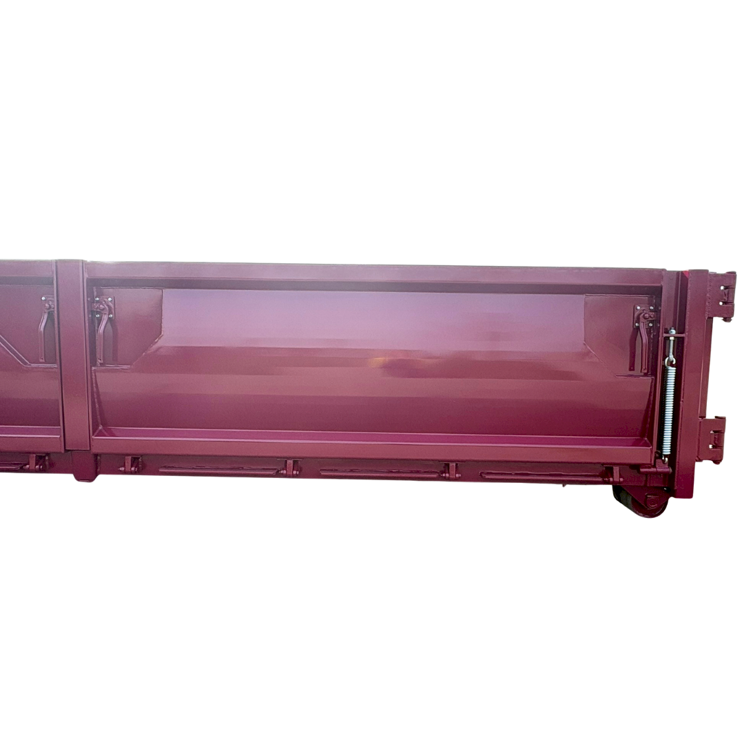 Containers with folding side doors