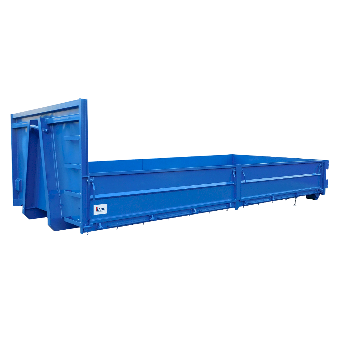 Containers with folding side doors