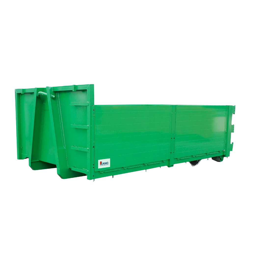 Containers with folding side doors